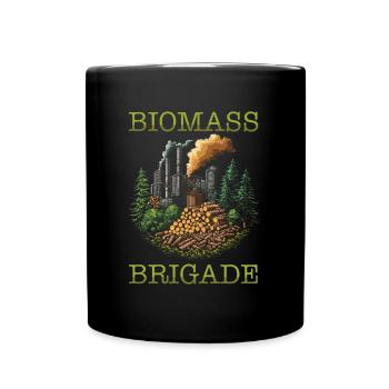 Biomassetechniker Team - Tasse einfarbig - Schwarz - Vorne