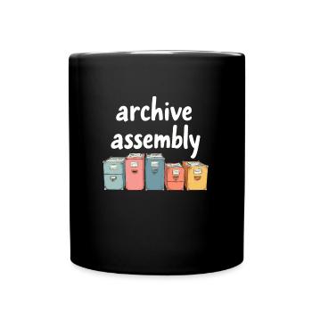 Équipe d’archivistes - Mug uni - noir - Devant