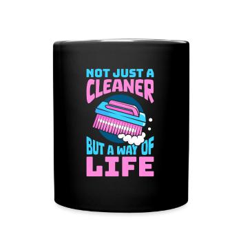 Cleaner - Full Colour Mug - black - Front