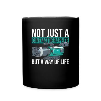 Cameraman - Full Colour Mug - black - Front