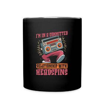 Breakdance Breakdancer Breakdancing - Tasse einfarbig - Schwarz - Vorne