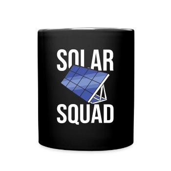 Solarinstallateur Kader - Tasse einfarbig - Schwarz - Vorne