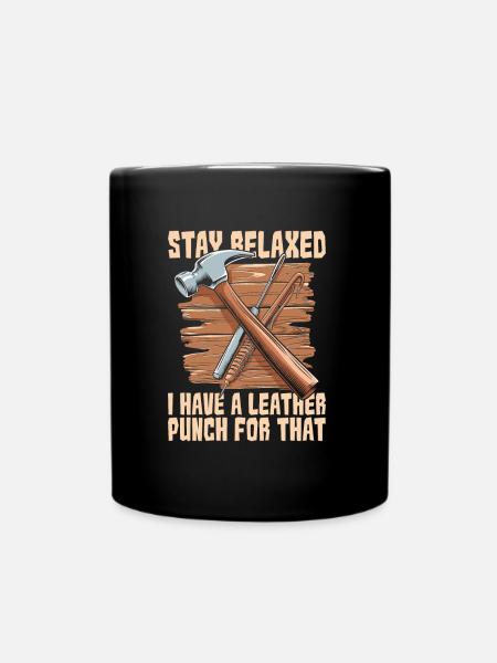 Lederer - Tasse einfarbig - Schwarz