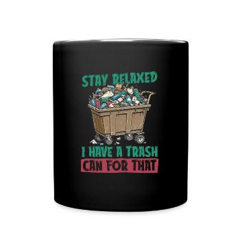 Garbage collector garbage man - Full Colour Mug - black - Front