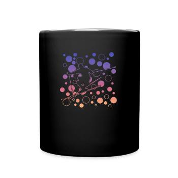 Skiing Ski - Tasse einfarbig - Schwarz - Vorne