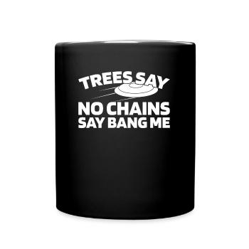 Frisbee Golf Disc Golf - Tasse einfarbig - Schwarz - Vorne
