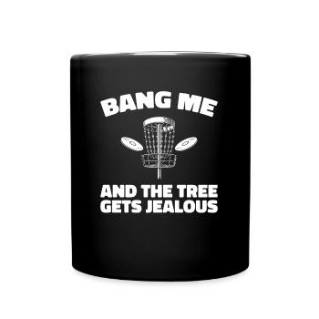 Frisbee Golf Disc Golf - Tasse einfarbig - Schwarz - Vorne