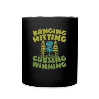 Frisbee Golf Disc Golf - Full Colour Mug - black - Front
