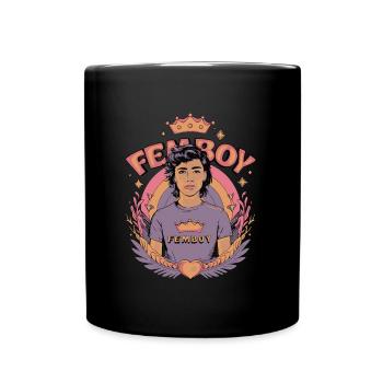 Femboy Pride Design – Stylisch und Selbstbewusst - Tasse einfarbig - Schwarz - Vorne