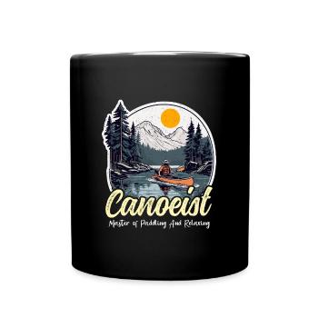 Canoeing Canoeist Master Of Paddling Loves Boating - Full Colour Mug - black - Front