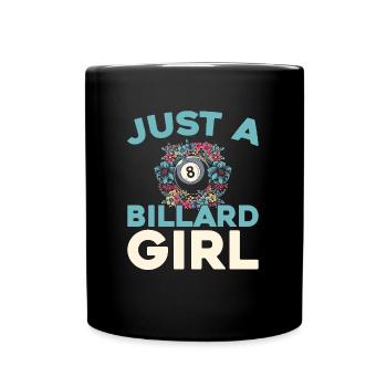 Billard, juste une fille de billard - Mug uni - noir - Devant