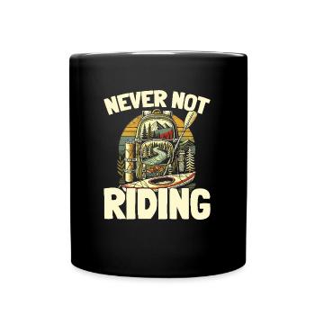 Kajaker - Tasse einfarbig - Schwarz - Vorne