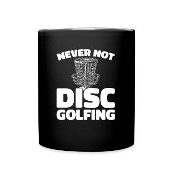 Frisbee Golf Disc Golf - Full Colour Mug - black - Front