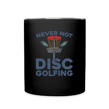 Frisbee Golf Disc Golf - Full Colour Mug - black - Front