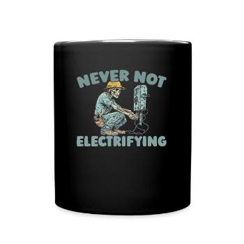 Électricien Électronicien Technicien en Electronique - Mug uni - noir - Devant