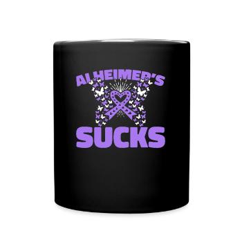 Alzheimer Funny Alzheimers - Tasse einfarbig - Schwarz - Vorne