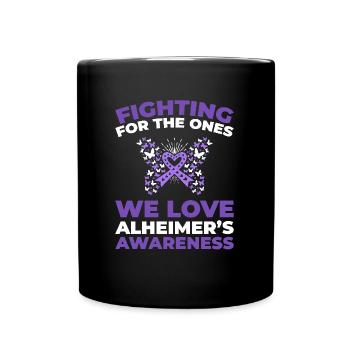 Alzheimer Alzheimers Support - Tasse einfarbig - Schwarz - Vorne