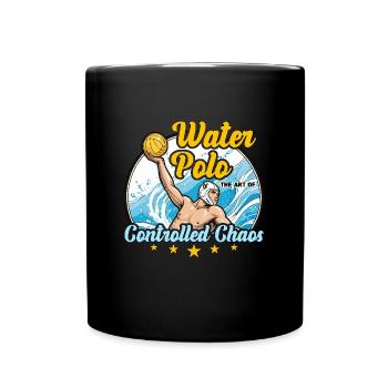 Water-polo : l’art du chaos contrôlé : les sports de balle - Mug uni - noir - Devant
