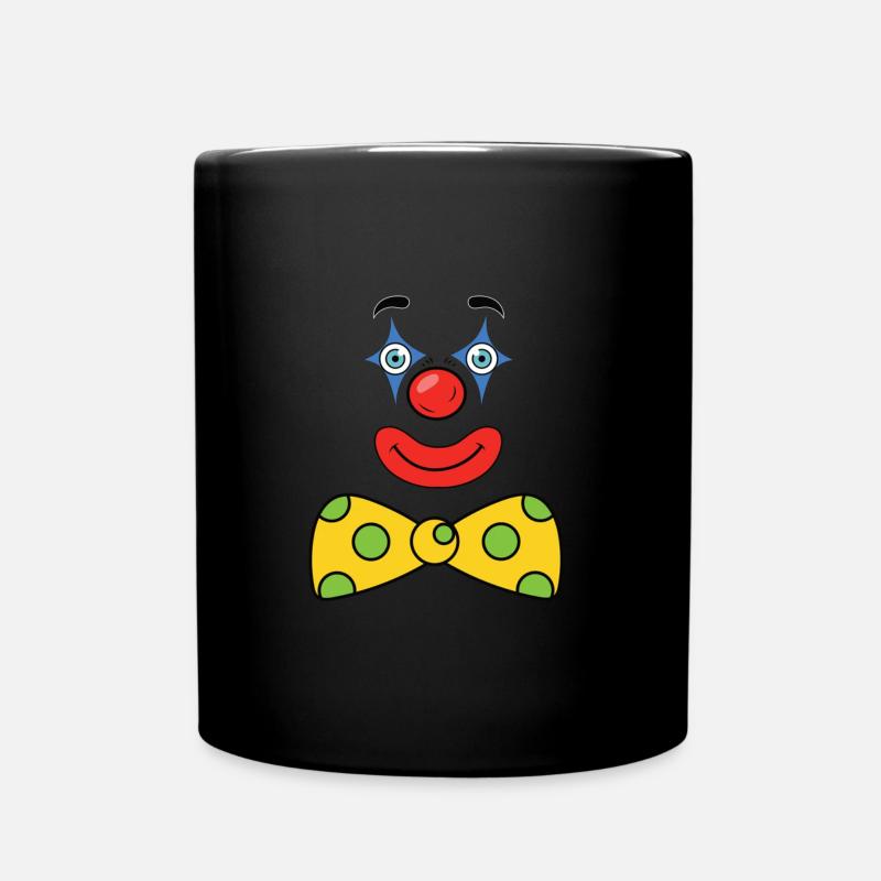 Colorful Clown Carnival Carnival Costume Idea - Full Colour Mug - black