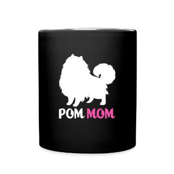 Pomeranian Pomeranian Dog Dad - Full Colour Mug - black - Front