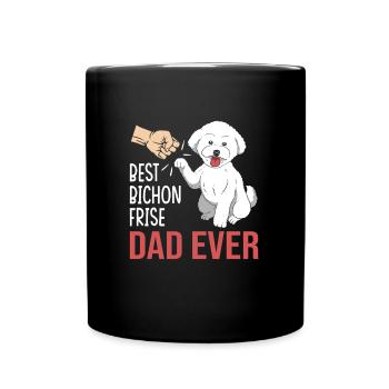Bichon frisé Chien - Mug uni - noir - Devant
