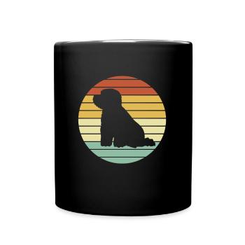 Bichon frisé Chien - Mug uni - noir - Devant