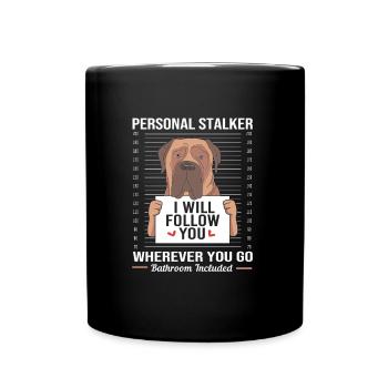 Bullmastiff - Mug uni - noir - Devant