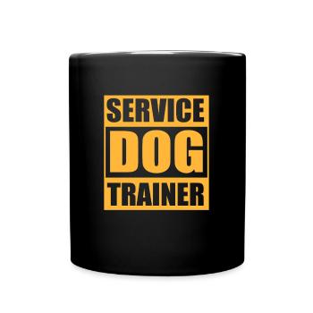 Hundetrainer - Tasse einfarbig - Schwarz - Vorne