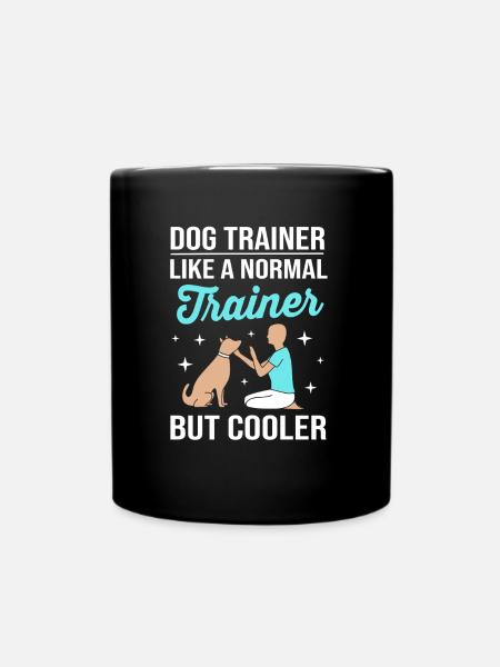 Hundetrainer - Tasse einfarbig - Schwarz