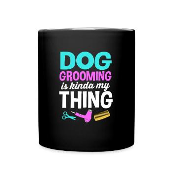 Toiletteur pour chiens - Mug uni - noir - Devant