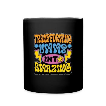 Speech Therapy Transforming um Physiotherapist - Full Colour Mug - black - Front