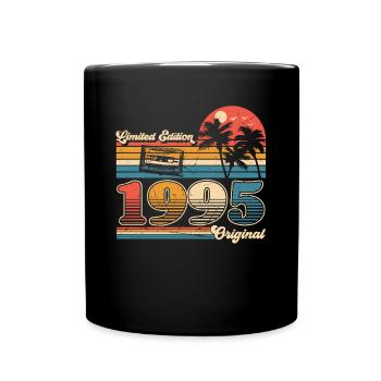 30th Birthday 30 Years Born 1995 Man Woman - Full Colour Mug - black - Front