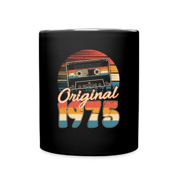 50e anniversaire 50 ans Né 1975 Homme Femme - Mug uni - noir - Devant