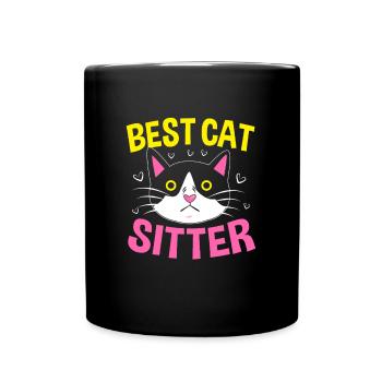 Haustier Sitter Haustiere Babysitter - Tasse einfarbig - Schwarz - Vorne