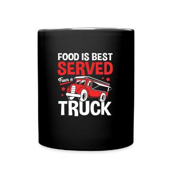 Snack Food Truck - Full Colour Mug - black - Front