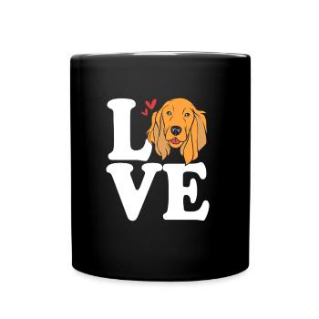 Cocker Spaniel Dad - Tasse einfarbig - Schwarz - Vorne