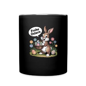 Joyeuse Décoration de Pâques Lapin de Pâques pour les célébrations - Mug uni - noir - Devant
