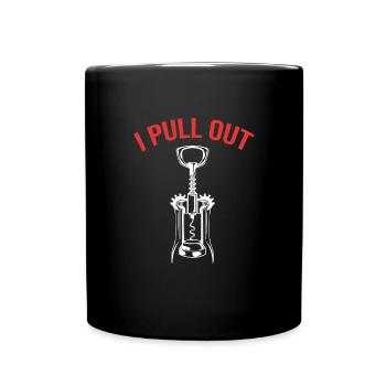 Wine, sommelier, foodie - Full Colour Mug - black - Front