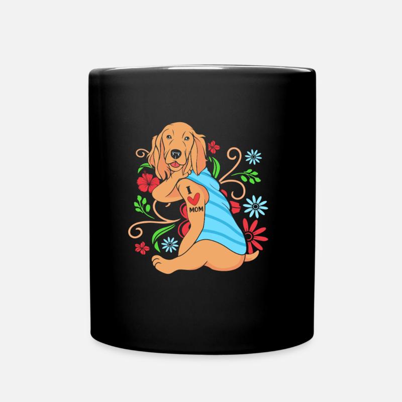 Cocker Spaniel Mama Hundemama - Tasse einfarbig - Schwarz