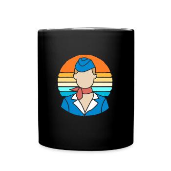 Hôtesse de l’air Hôtesse de l’air - Mug uni - noir - Devant