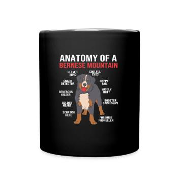 Bouvier bernois - Mug uni - noir - Devant