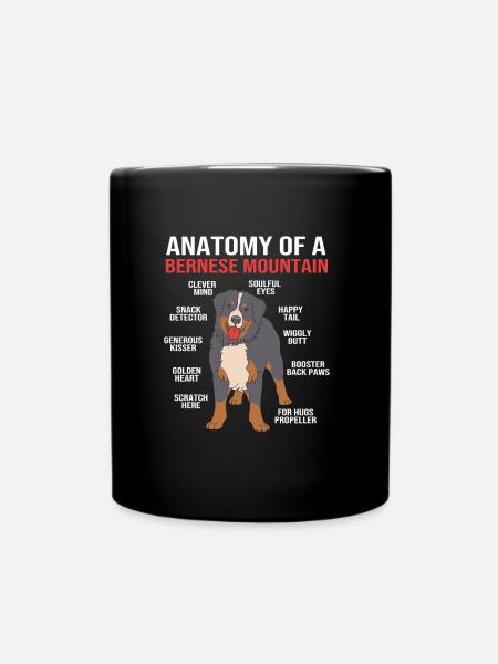 Bernese Mountain Dog - Full Colour Mug - black