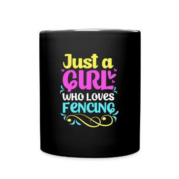 Fencing - Full Colour Mug - black - Front