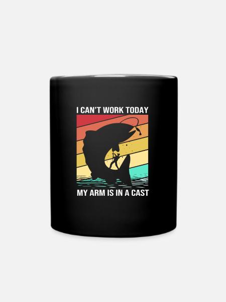 Truite Truite étang pêche canne pêcheur Frogfish - Mug uni - noir