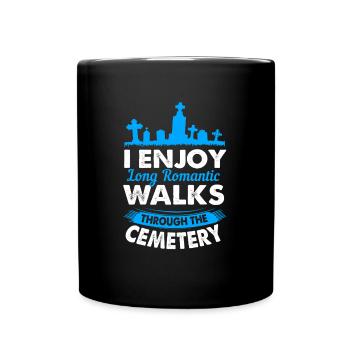 Bestattung - Tasse einfarbig - Schwarz - Vorne