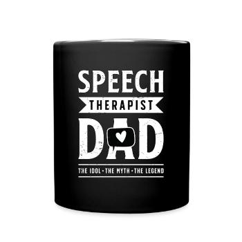 Orthophoniste Papa L’idole Le physiothérapeute - Mug uni - noir - Devant