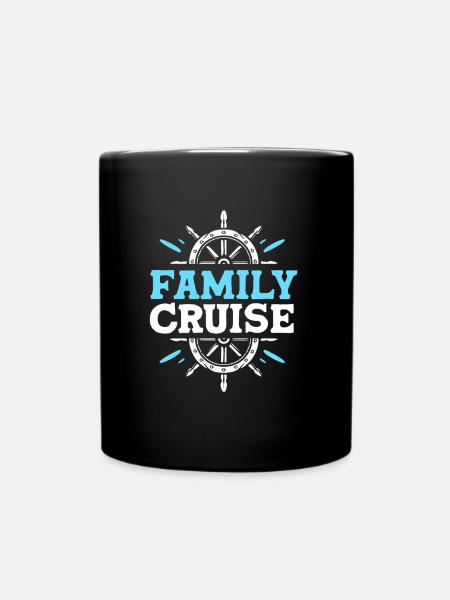 Kreuzfahrtschiff Kreuzfahrt Familie - Tasse einfarbig - Schwarz