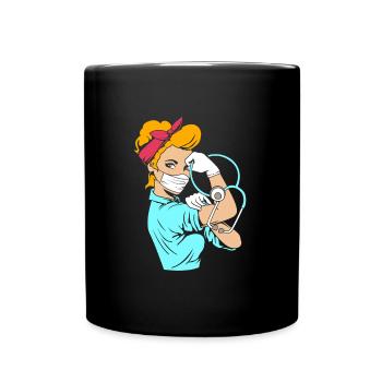 Nursing Home Geriatric Nurse Nurse - Full Colour Mug - black - Front