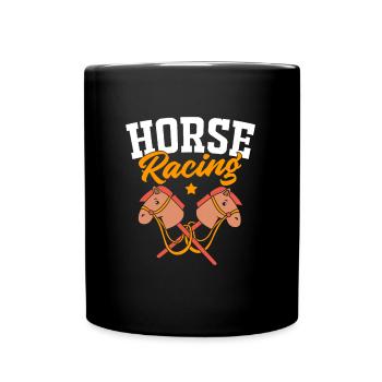 Hobby Horse Hobby Horsing Hobbyhorsing - Tasse einfarbig - Schwarz - Vorne