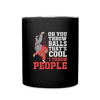 Judo - Tasse einfarbig - Schwarz - Vorne